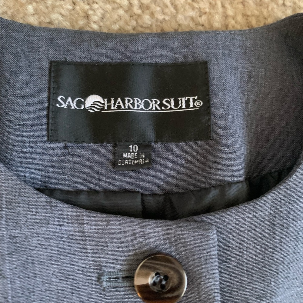 Sag Harbor Gray Jacket Size 10 - Picture 2 of 2
